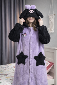 Kuromi inspired Fleece Nightgown