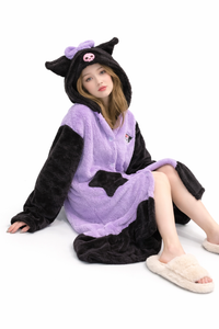 Kuromi inspired Fleece Nightgown