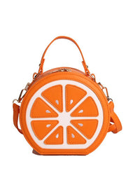 Soleil Round PU Leather Crossbody Bag