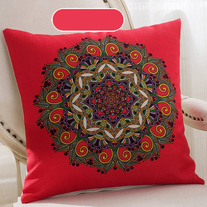 Handcrafted Bohemian Pillow Set – Colorful Mandala Designs