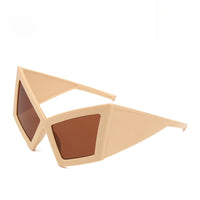 Double Circle Oversized Sunglasses – Avant-Garde Sculptural Frame