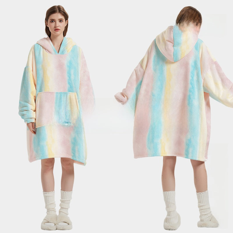 🖤 Aria Luxe CozyCloud Hoodie Blanket