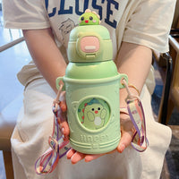 Cartoon Bear Insulated Kids Water Bottle