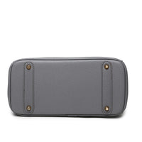 Euro Luxe Pebbled Texture Platinum Shoulder Handbag