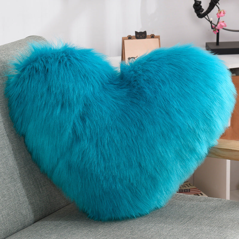 Plush Heart-Shaped Throw Pillow – Soft, Fluffy & Gift-Ready
