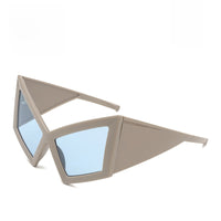 Double Circle Oversized Sunglasses – Avant-Garde Sculptural Frame