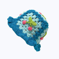 Cherry Embellished Knitted Hat