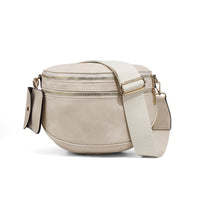 Checkerboard Pattern Crossbody Shell Bag