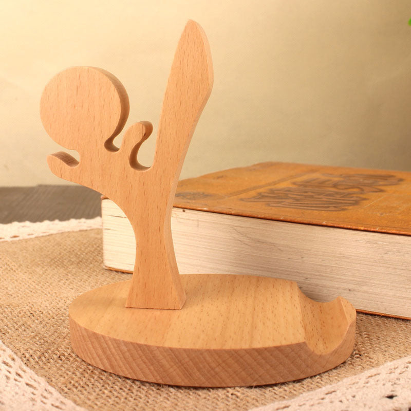 Wooden Animal Phone Stand
