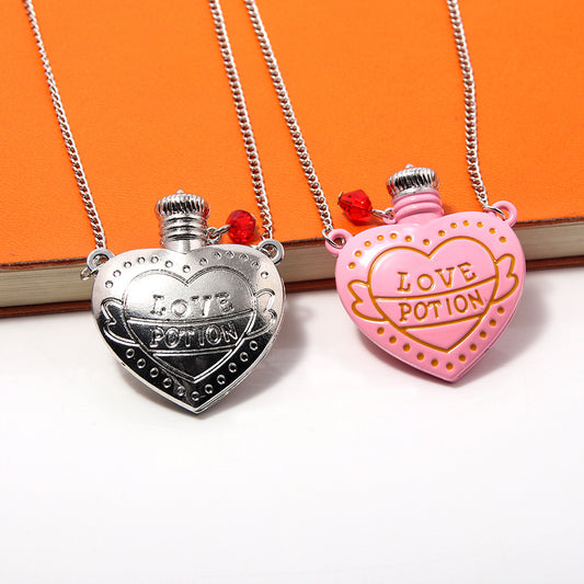 Love Potion Heart Pendant Necklace