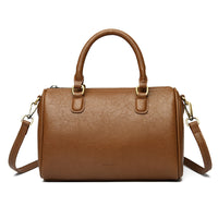 Roselle Cylindrical Shoulder Handbag, PU, 25 x 12 x 17 cm
