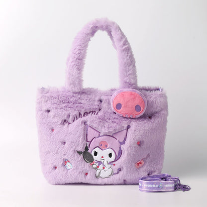 Plush Character-Inspired Crossbody Bag