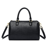 Roselle Cylindrical Shoulder Handbag, PU, 25 x 12 x 17 cm
