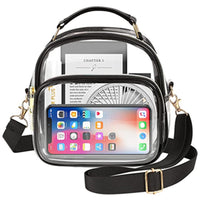 Transparence Clear PVC Oval Crossbody Bag