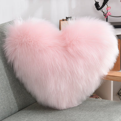 Plush Heart-Shaped Throw Pillow – Soft, Fluffy & Gift-Ready