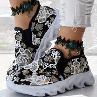Lumière Sequin Mesh Slip-On Sneakers