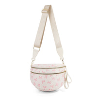 Checkerboard Pattern Crossbody Shell Bag