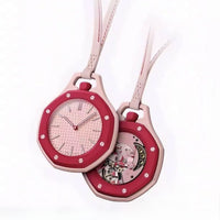 The Luxe Pop Icon — Flower-Dial Quartz Pocket Watch