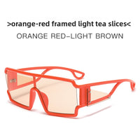 One-Piece Shield Sunglasses – Oversized Square Wraparound Frame