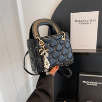 Mini Quilted Faux Leather Tote Bag