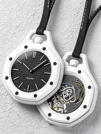 The Luxe Pop Icon — Flower-Dial Quartz Pocket Watch