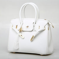 Euro Luxe Pebbled Texture Platinum Shoulder Handbag
