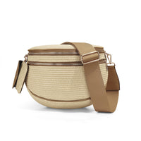 Checkerboard Pattern Crossbody Shell Bag