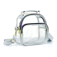 Transparence Clear PVC Oval Crossbody Bag