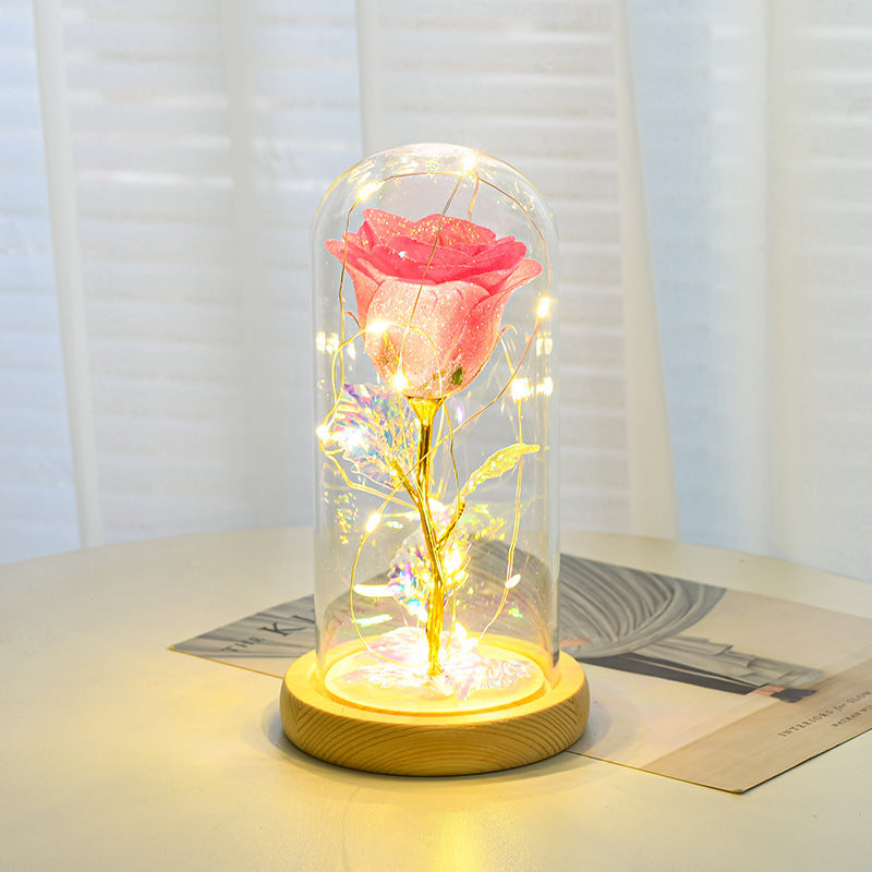 Eternal Rose LED Glass Dome – Romantic Light-Up Gift for Her