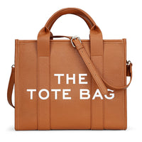 Alphabet Pattern Tote Bag – Canvas or PU Leather