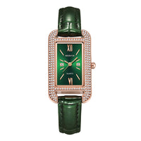 Deco Diamond-Cut Rectangle Watch