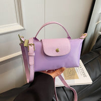 Dumpling Luxe Crossbody - Nylon Mini Bag in Trendy Colors