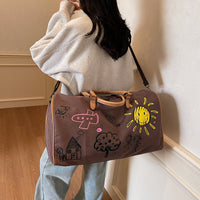 Graffiti Travel Bag with Large Capacity