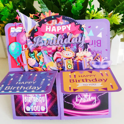 Pop-Up Birthday Gift Box Card