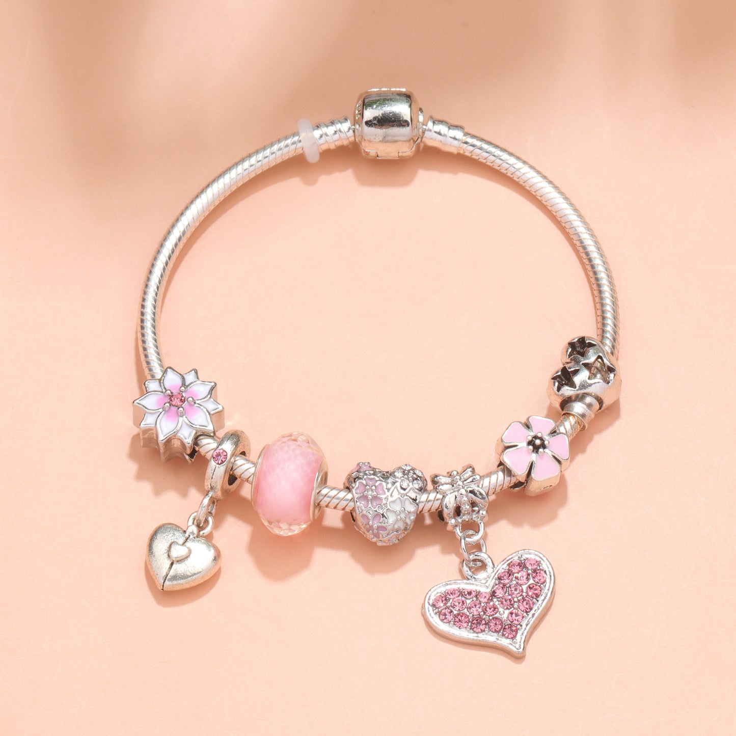 Love Petal Bracelet, Pink Bracelet