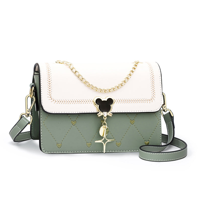 AriaLuxe 2025 Season Edit - Genuine Leather Crossbody with Raffia Set