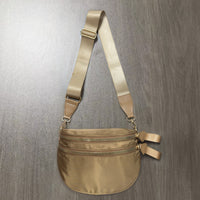 Checkerboard Pattern Crossbody Shell Bag