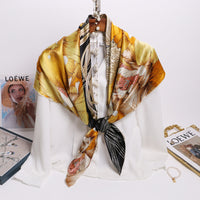 The Mulberry Square Silk Scarf