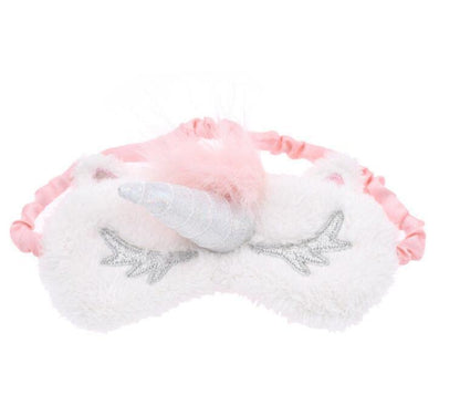 ✨ Plush Unicorn Sleep Mask – 3D Soft Eye Cover