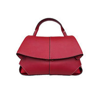 Polene Smile Pleated Genuine Leather Crossbody Bag