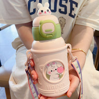 Cartoon Bear Insulated Kids Water Bottle