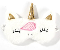 ✨ Plush Unicorn Sleep Mask – 3D Soft Eye Cover