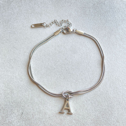Initial Love Knot Bracelet