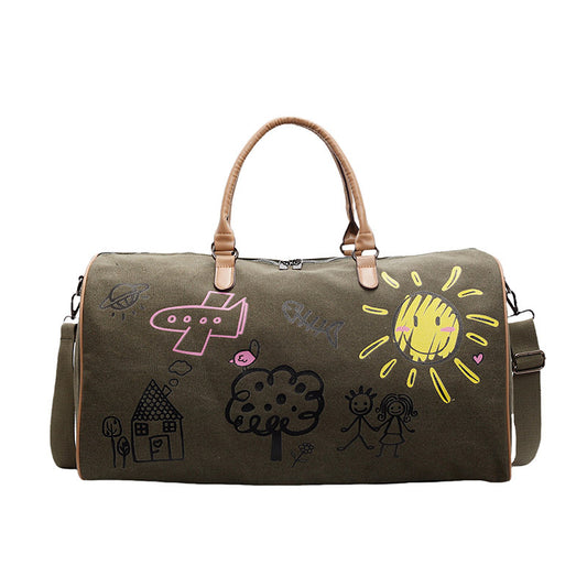 Graffiti Travel Bag with Large Capacity
