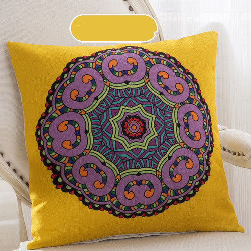 Handcrafted Bohemian Pillow Set – Colorful Mandala Designs