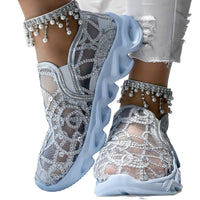 Lumière Sequin Mesh Slip-On Sneakers