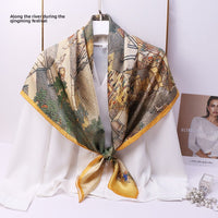 The Mulberry Square Silk Scarf