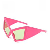 Double Circle Oversized Sunglasses – Avant-Garde Sculptural Frame