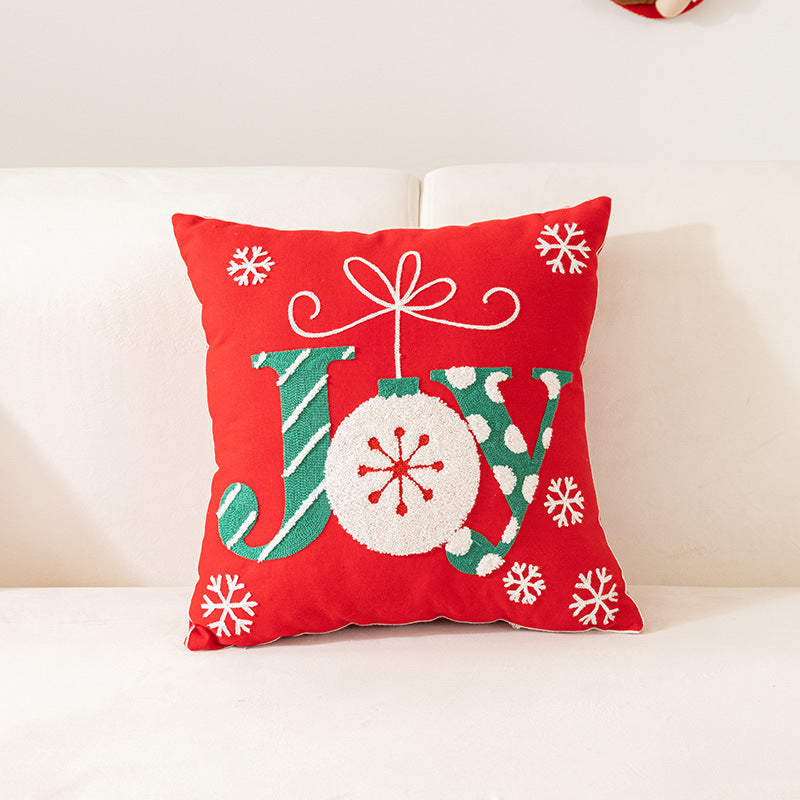 Aria Luxe Holiday Pillow Covers – Festive Embroidered Collection