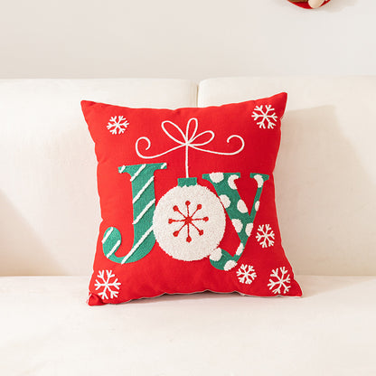 Aria Luxe Holiday Pillow Covers – Festive Embroidered Collection
